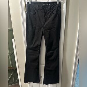 Old navy high rise black flare jeans (size 8-12)